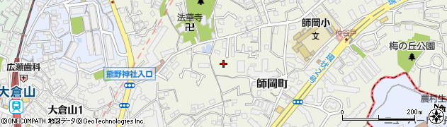 神奈川県横浜市港北区師岡町周辺の地図