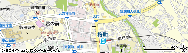 長野県飯田市大門町14周辺の地図