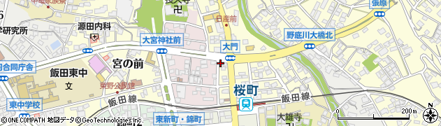 長野県飯田市大門町17周辺の地図