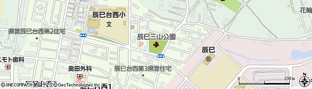 辰巳三山公園周辺の地図