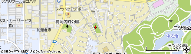 駒岡内町第二公園周辺の地図