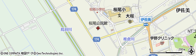 桜尾・公民館周辺の地図