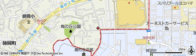 神奈川県横浜市港北区師岡町580周辺の地図