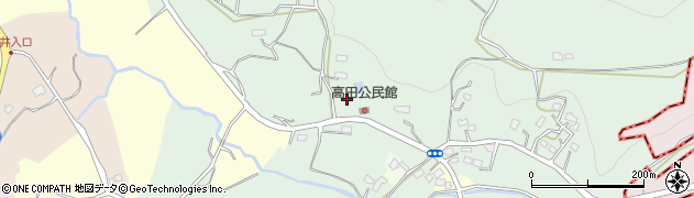 千葉県市原市高田周辺の地図