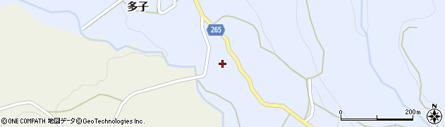 兵庫県美方郡新温泉町多子444周辺の地図
