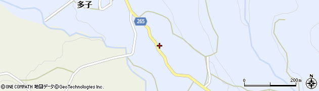 兵庫県美方郡新温泉町多子433周辺の地図