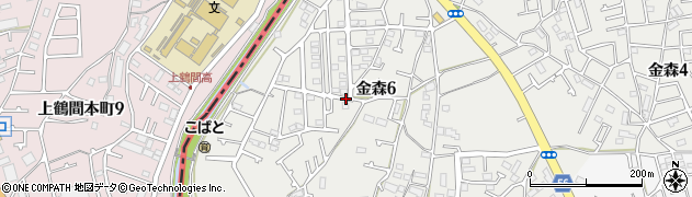 東京都町田市金森周辺の地図