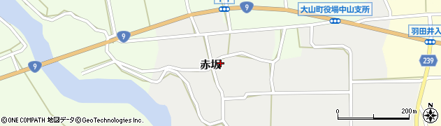 鳥取県西伯郡大山町赤坂319周辺の地図