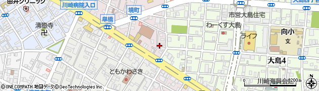 神奈川県川崎市川崎区境町12周辺の地図