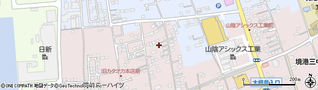 鳥取県境港市渡町2972-2周辺の地図