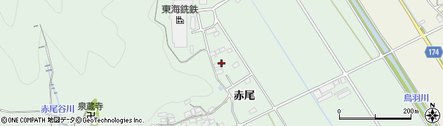 岐阜県山県市赤尾616周辺の地図