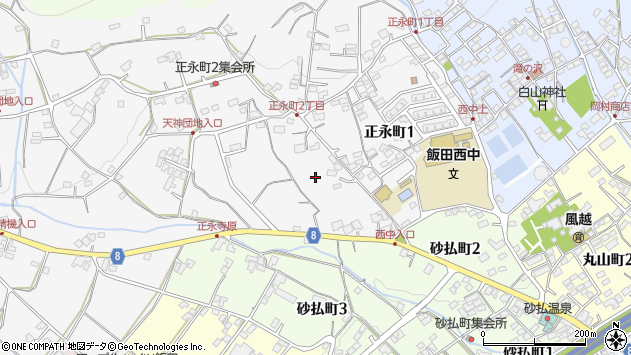 〒395-0061 長野県飯田市正永町の地図