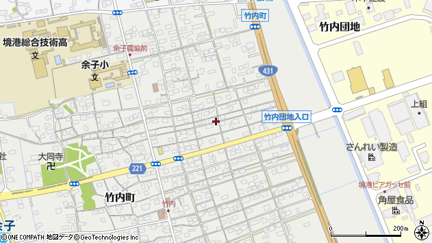 〒684-0043 鳥取県境港市竹内町の地図