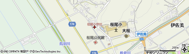 桜尾小学校周辺の地図