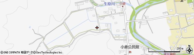 岐阜県山県市小倉周辺の地図