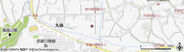 長野県飯田市大休周辺の地図