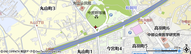 飯田市営今宮野球場周辺の地図