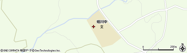 中津川市立蛭川中学校周辺の地図