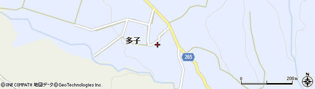 兵庫県美方郡新温泉町多子378周辺の地図
