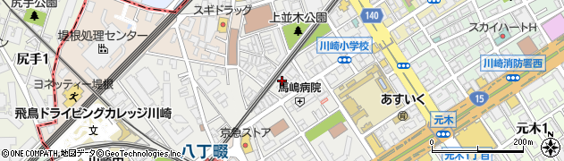 川崎市自立支援センター日進町周辺の地図