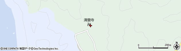 清雲寺周辺の地図