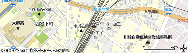 神奈川県川崎市川崎区塩浜周辺の地図