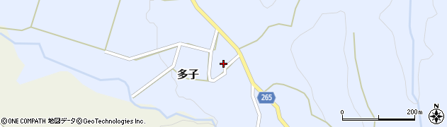 兵庫県美方郡新温泉町多子622周辺の地図