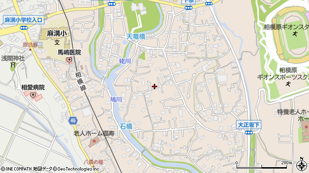 〒252-0335 神奈川県相模原市南区下溝の地図