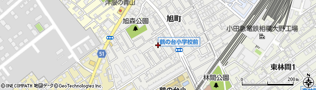 神奈川県相模原市南区旭町周辺の地図