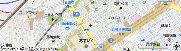 神奈川県川崎市川崎区南町8-24周辺の地図