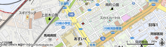 神奈川県川崎市川崎区南町8周辺の地図