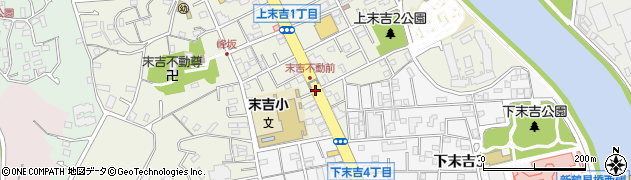 末吉小入口周辺の地図