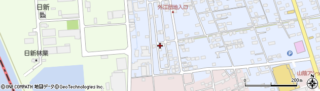 鳥取県境港市外江町3877周辺の地図