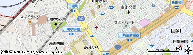 神奈川県川崎市川崎区南町8-12周辺の地図