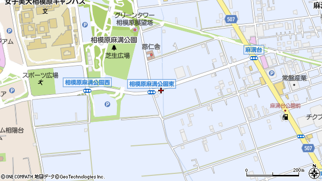 〒252-0328 神奈川県相模原市南区麻溝台の地図