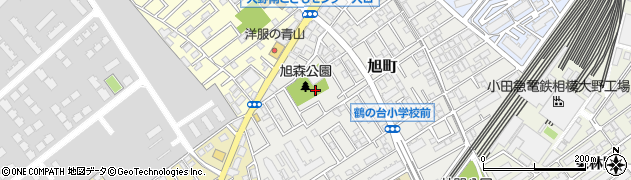 神奈川県相模原市南区旭町14周辺の地図