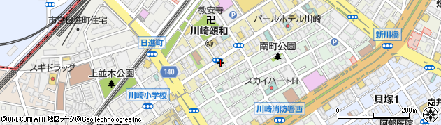 中国長寿気功整体院　川崎センター周辺の地図