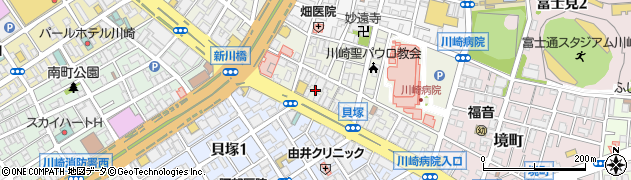 神奈川県川崎市川崎区新川通4周辺の地図