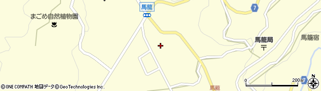 岐阜県中津川市馬籠4746周辺の地図