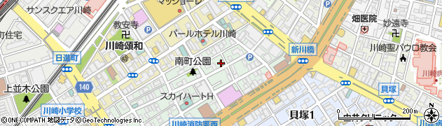 川崎南町郵便局周辺の地図