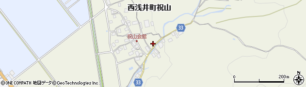 滋賀県長浜市西浅井町祝山294周辺の地図