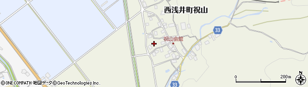 滋賀県長浜市西浅井町祝山342周辺の地図