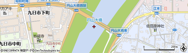 円山大橋周辺の地図