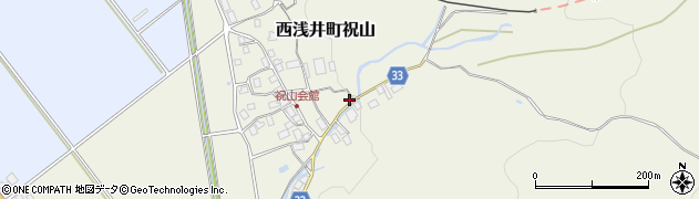 滋賀県長浜市西浅井町祝山291周辺の地図
