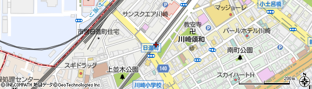 ニッポンレンタカー川崎駅東口営業所周辺の地図