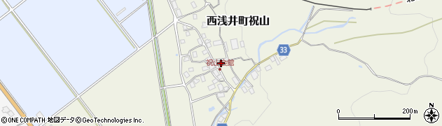 滋賀県長浜市西浅井町祝山308周辺の地図