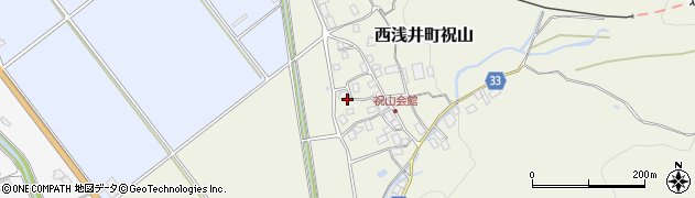 滋賀県長浜市西浅井町祝山335周辺の地図