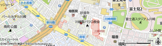 神奈川県川崎市川崎区新川通8-10周辺の地図