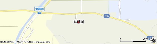 兵庫県豊岡市大篠岡周辺の地図