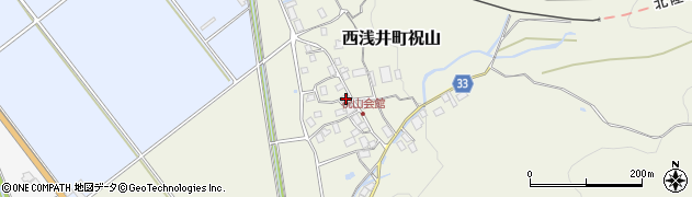 滋賀県長浜市西浅井町祝山307周辺の地図